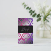 311 Damask Shimmer Paarse Radiance Programme Visitekaartje (Staand voorkant)