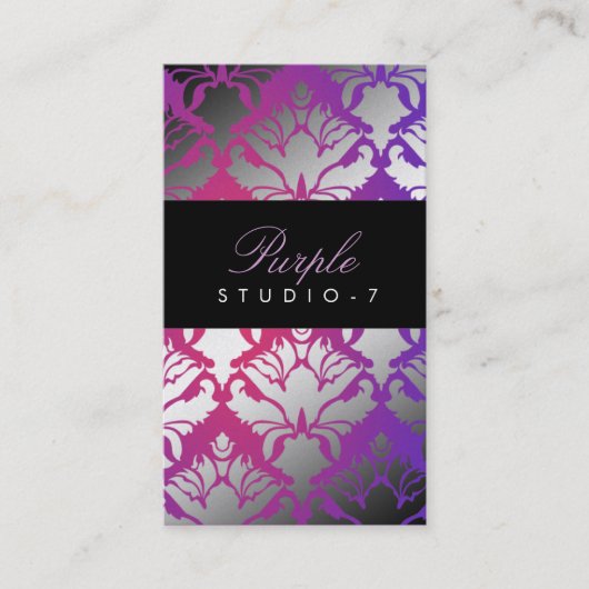 311 Damask Shimmer Paarse Radiance Programme Visitekaartje (Voorkant)
