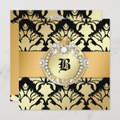 311 Damask Shimmer Queen Fab 50 Black Kaart (Voorkant / Achterkant)