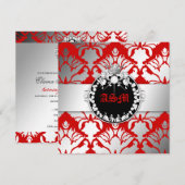 311-Damask Shimmer Queen Kisses Sweet 16 Cherry Kaart (Voorkant / Achterkant)