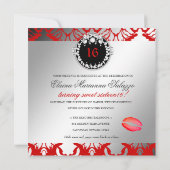 311-Damask Shimmer Queen Kisses Sweet 16 Cherry Kaart (Achterkant)