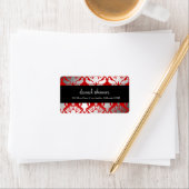 311-Damask Shimmer Rood Label (Insitu)