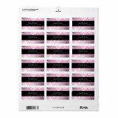 311 Damask Shimmer Roze Label (Full Sheet)