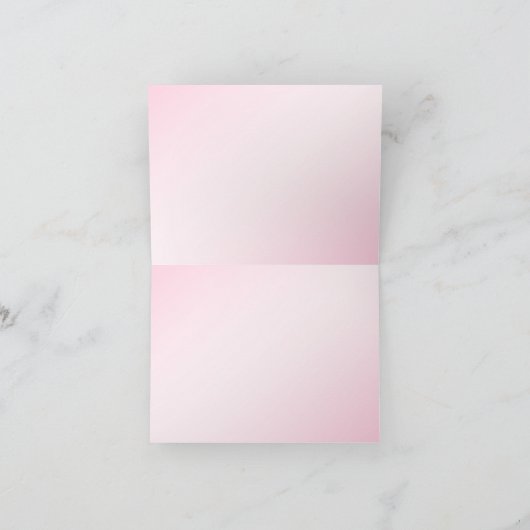 311 dankt het Gouden Goddelijke Roze van Ciao Bedankkaart (Binnen)