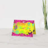 311 dankt Roze Snoepje 16 van het Sprookjesland Bedankkaart (Voorkant)