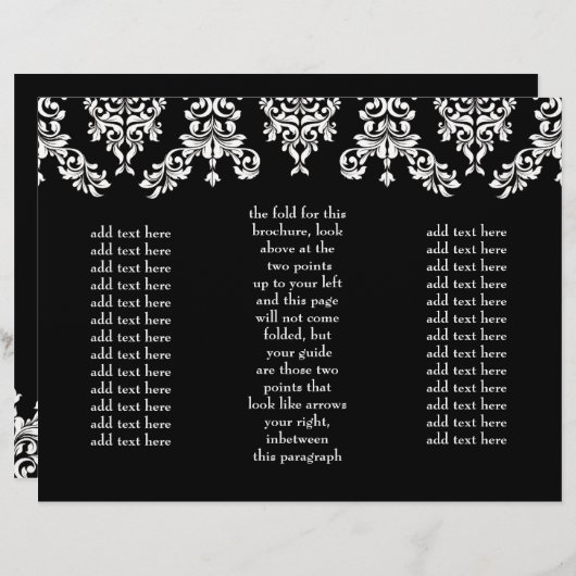 311 Dashing Damask Black Brochure (Voorkant / Achterkant)