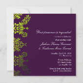311-Dashing Damask | Secret Garden Eggplant Kaart (Achterkant)