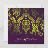 311-Dashing Damask | Secret Garden Eggplant Kaart (Voorkant)