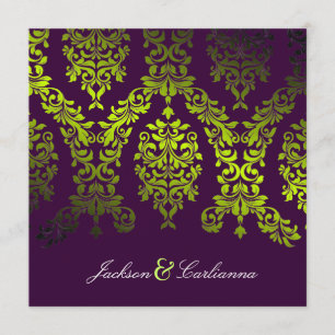 311-Dashing Damask   Secret Garden Eggplant Kaart