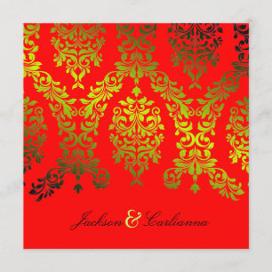 311-Dashing Damask Secret Garden Red Hot Kaart