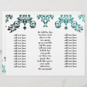 311 Dashing Damask Zee Garden (Voorkant / Achterkant)