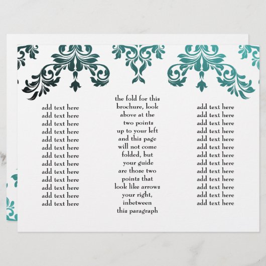 311 Dashing Damask Zee Garden (Voorkant / Achterkant)