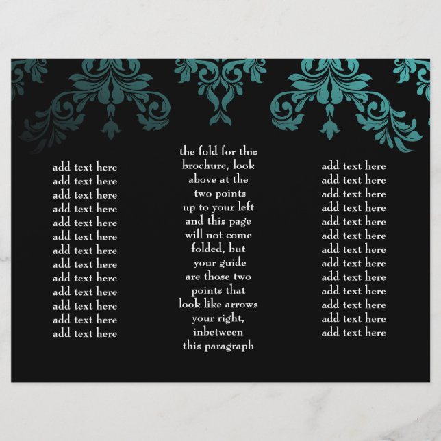 311 Dashing Damask Zee Garden bij Night Brochure (Voorkant)