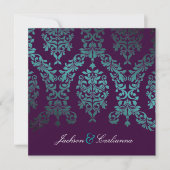 311-Dashing Damask | Zee tuin in Night Eggplant Kaart (Voorkant)