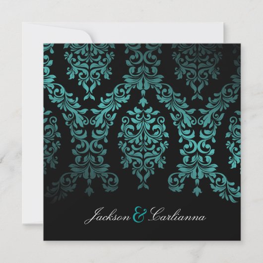 311-Dashing Damask | Zee tuin 's nachts Kaart (Voorkant)