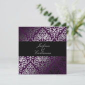 311-Dazzling Damask Blackberry Kaart (Staand voorkant)