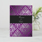 311-Dazzling Damask Buitengewoon Paars Kaart (Staand voorkant)
