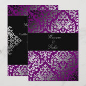 311-Dazzling Damask Buitengewoon Paars Kaart (Voorkant / Achterkant)