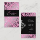 311 Dazzling Damask Flamingo Visitekaartje (Voorkant / Achterkant)
