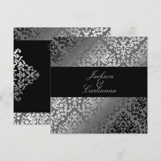 311 Dazzling Damask Grey Kaart (Voorkant / Achterkant)