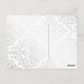 311-Dazzling Damask Pink Flamingo Briefkaart (Achterkant)