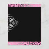 311-Dazzling Damask roze flamingo Flyer (Achterkant)