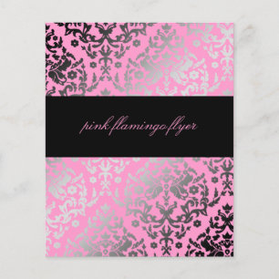 311-Dazzling Damask roze flamingo Flyer