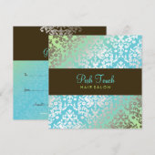 311 Dazzling Damask Turquoise & Limoen (Voorkant / Achterkant)