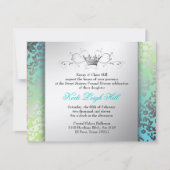 311-Dazzling Damask Turquoise & Limoen Black Kaart (Voorkant)