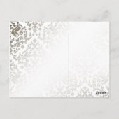 311 Dazzling Damask Turquoise & Limoen Briefkaart (Achterkant)