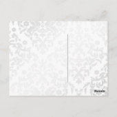 311 Dazzling Damask Turquoise Limoen Briefkaart (Achterkant)