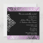 311 Dazzling Damask Wild Paars Kaart (Achterkant)