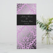 311-Dazzling Damask Wild Paars Programmakaart (Staand voorkant)