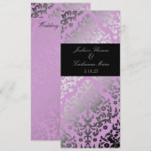 311-Dazzling Damask Wild Paars Programmakaart (Voorkant / Achterkant)