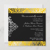 311-Dazzling Damask Yellow Jacket Kaart (Achterkant)