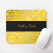 311-Dazzling Damask Yellow Jacket Muismat (Met muis)