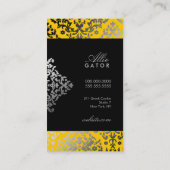 311 Dazzling Damask Yellow Jacket Visitekaartje (Achterkant)