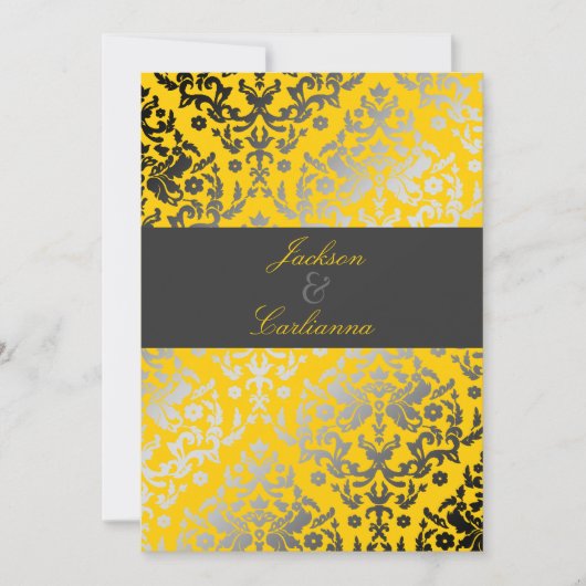 311 Dazzling Damask Yellow | Koolsteengrijze band Kaart (Voorkant)