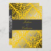 311 Dazzling Damask Yellow | Koolsteengrijze band Kaart (Voorkant / Achterkant)