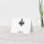 311 de blauwe Punk Bruid dankt u Bedankkaart (Achterkant)