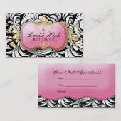 311 De Lavish Pink Bord Appointment Card Afsprakenkaartje (Voorkant / Achterkant)