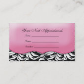 311 De Lavish Pink Bord Appointment Card Afsprakenkaartje (Achterkant)