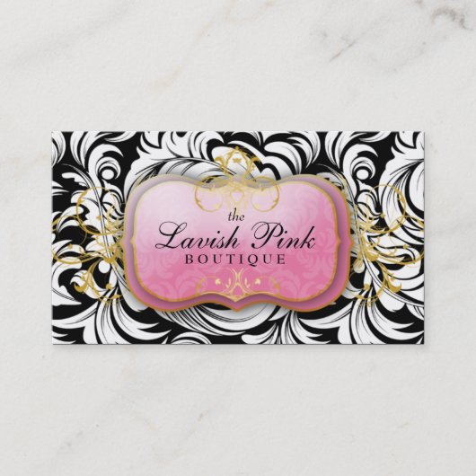 311 De Lavish Pink Bord Appointment Card Afsprakenkaartje (Voorkant)