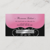 311 De lavish roze Bord Silver Visitekaartje (Achterkant)