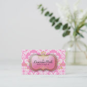 311 De lichtroze Bord roze Visitekaartje (Staand voorkant)