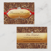 311 De luchtige rode luipaard Visitekaartje (Voorkant / Achterkant)