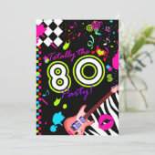 311 De Partij van de 80 - Rode gitaar Kaart (Staand voorkant)