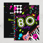 311 De Partij van de 80 - Rode gitaar Kaart (Voorkant / Achterkant)