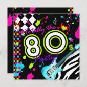 311 De Partij van de 80er eeuw - Turquoise Guitar Kaart (Voorkant / Achterkant)