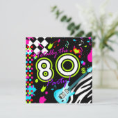 311 De Partij van de 80er eeuw - Turquoise Guitar Kaart (Staand voorkant)